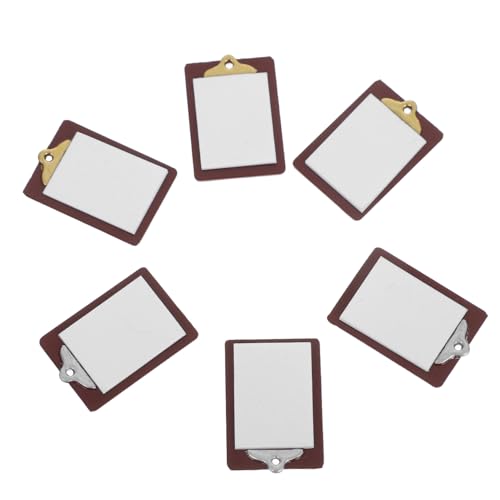 SOIMISS 6 Stück Teiliges Whiteboard Clipboards Kleine Schreibtafeln Realistische Miniatur Schreibbrettmodelle für Puppenhaus Dekoration Leicht Kreativ für Bastelfans SOIMISS 6 Stück Teiliges Whiteboard Clipboards Kleine Schreibtafeln Realistische Miniatur Schreibbrettmodelle für Puppenhaus Dekoration Leicht Kreativ für Bastelfans von SOIMISS