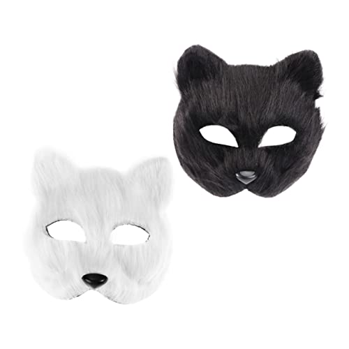 SOIMISS 8 Stück Maske Halloween Kostüme Maskerade Zubehör Tier Dekor Fell Halloween Fuchs Kostüme Party Zubehör Maskerade Zubehör Party Zubehör Kunststoff von SOIMISS