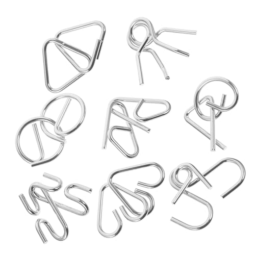 SOIMISS 8 Stück Teiliges Metall Brain Teaser Puzzle Traditionelles Denkspiel Konzentration Kreativität und Problemlösungsfähigkeiten für Erwachsene SOIMISS 8 Stück Teiliges Metall Brain Teaser Puzzle Traditionelles Denkspiel Konzentration Kreativität und Problemlösungsfähigkeiten für Erwachsene von SOIMISS