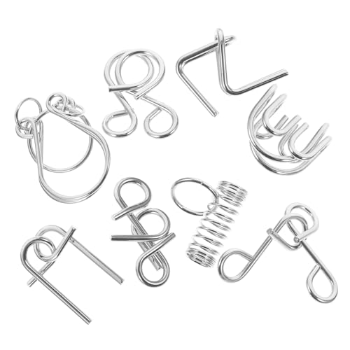 SOIMISS 8 Stück Teiliges Metall Brain Teaser Puzzle aus Stabilem Eisen Langlebige Geduldspiele für Erwachsene und Fördert Logisches Denken und Konzentration zum Entspannen SOIMISS 8 Stück Teiliges Metall Brain Teaser Puzzle aus Stabilem Eisen Langlebige Geduldspiele für Erwachsene und Fördert Logisches Denken und Konzentration zum Entspannen von SOIMISS