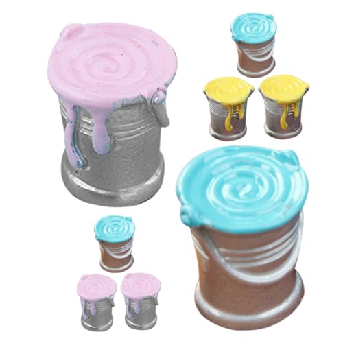 SOIMISS 8 Stück Teiliges Miniatur Ölfarbeimer Bunte Puppenhaus Deko Realistische Kleine Farbdosen Figurines Foto Requisiten für Mini Haus Zubehör SOIMISS 8 Stück Teiliges Miniatur Ölfarbeimer Bunte Puppenhaus Deko Realistische Kleine Farbdosen Figurines Foto Requisiten für Mini Haus Zubehör von SOIMISS
