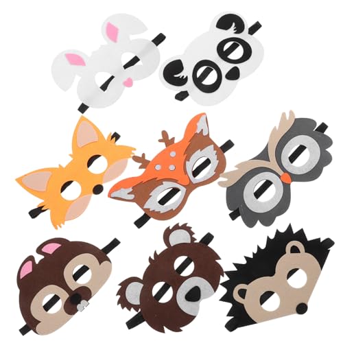 SOIMISS 8 Stück Teiliges Tiermasken aus Filz Leichte Hautfreundliche Waldtiere Masken für Kinderparty Wiederverwendbar Atmungsaktiv Detailreiche Tiergesichter für Halloween Kostüm und SOIMISS 8 Stück Teiliges Tiermasken aus Filz Leichte Hautfreundliche Waldtiere Masken für Kinderparty Wiederverwendbar Atmungsaktiv Detailreiche Tiergesichter für Halloween Kostüm und von SOIMISS