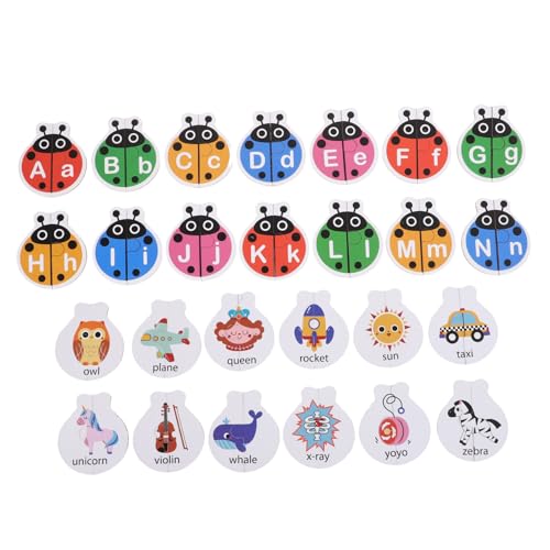 SOIMISS Alphabet Lernspielzeug für Vorschulkinder Montessori Kognitives Buchstaben Matching Spiel Sich Selbst Korrigierende Wortkarten mit Tiermotiven Fördert Feinmotorik und SOIMISS Alphabet Lernspielzeug für Vorschulkinder Montessori Kognitives Buchstaben Matching Spiel Sich Selbst Korrigierende Wortkarten mit Tiermotiven Fördert Feinmotorik und von SOIMISS