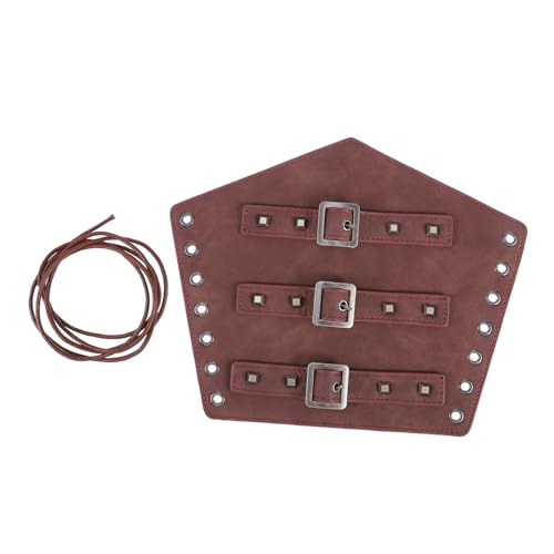 SOIMISS Armschutz Character handgelenkschutz armreifen Slap Armband griffleisten Bracelets Reitarmbänder Kostüm Handschuhe Reithandschuh-Armschienen Punk-Handschuh-Rüstung Kunstleder Brown von SOIMISS