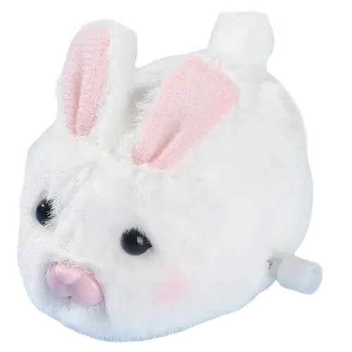 SOIMISS Aufziehspielzeug Plüsch Wind Up Tierform Windspielzeug Weißes Kaninchen Lustiges für Drinnen und Draußen SOIMISS Aufziehspielzeug Plüsch Wind Up Tierform Windspielzeug Weißes Kaninchen Lustiges für Drinnen und Draußen von SOIMISS
