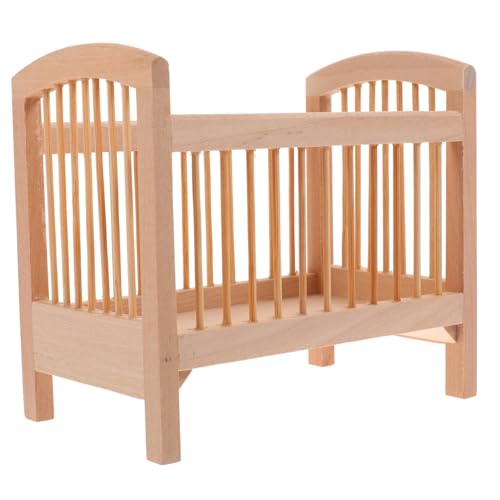 SOIMISS Babybett mit Matratze Holzspielzeug für Exquisites Mini Hausbett Zubehör Stabil und Langlebig für Kreatives SOIMISS Babybett mit Matratze Holzspielzeug für Exquisites Mini Hausbett Zubehör Stabil und Langlebig für Kreatives von SOIMISS