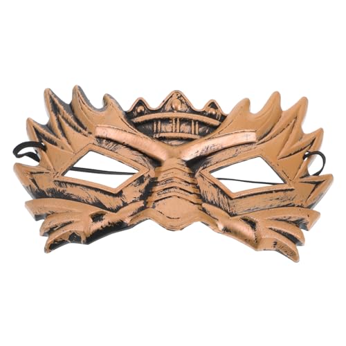 SOIMISS Bronze -augenmaske Mini-dekoration Abschlussballschild Abschlussball Maske Bronzene Maske Abschlussball Requisiten Britische Accessoires Lichtstreifen Berühren Brown Plastik von SOIMISS