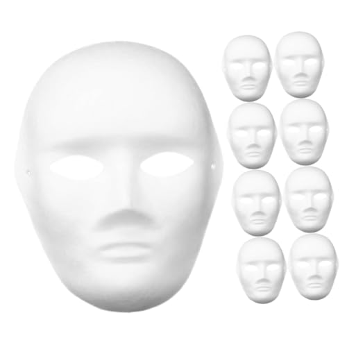 SOIMISS DIY Leere Gesichtsmaske Für Jungen Weiße Papiermaske Zum Malen Und Basteln Für Kreative Bastelsets Für Spaß Und Spiele von SOIMISS