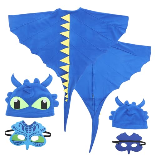 SOIMISS Dinosaurier Kostüm mit Umhang Kapuze und Maske Farbenfrohes Halloween Cosplay Outfit für Mädchen und Jungen für Kostümpartys Bühnenauftritte und Themenfeiern Teiliges SOIMISS Dinosaurier Kostüm mit Umhang Kapuze und Maske Farbenfrohes Halloween Cosplay Outfit für Mädchen und Jungen für Kostümpartys Bühnenauftritte und Themenfeiern Teiliges von SOIMISS