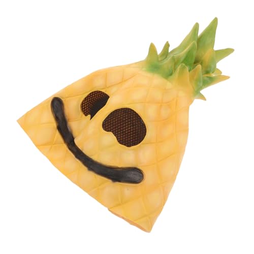 SOIMISS Fruchtmaske Haarschmuck Für Den Strand Masken Für Geburtstagsfeiern Luau-party-stirnbänder Vollkopfmasken Ananas-masken Zu Halloween Ananas Kostüm Kinder Yellow Emulsion von SOIMISS