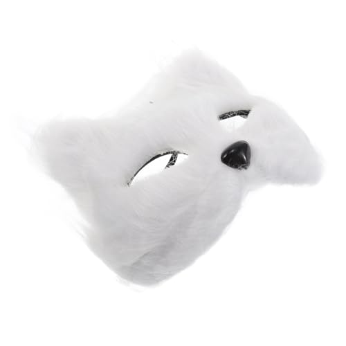 SOIMISS Fuchs Katzen Maske Maskerade Maske Gesichtsmaske Halloween Kostüm Halloween Gesichtsmaske Plüschtier Maske Fuchs Kostüm Maske Katze Fuchs Maske Stofftiermasken Tier von SOIMISS