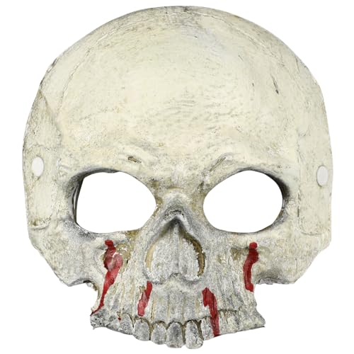 SOIMISS Halloween Blutmuster Maske Für Halbe Maskerade Maske Perfekte Halloween Dekoration Für Kostüme Und Partys Gruselige Gesichtsbedeckung Für Kleine Monster von SOIMISS