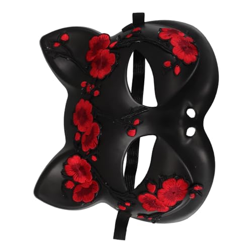 SOIMISS Halloween Fuchsmaske Halbgesichts Tiermaske aus Leichtem Kunststoff Wiederverwendbar Einzigartiges Fuchsdesign für Damen Komfortabel und Langlebig für Cosplay Party und Karneval SOIMISS Halloween Fuchsmaske Halbgesichts Tiermaske aus Leichtem Kunststoff Wiederverwendbar Einzigartiges Fuchsdesign für Damen Komfortabel und Langlebig für Cosplay Party und Karneval von SOIMISS