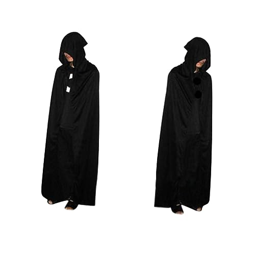 SOIMISS Halloween Umhang Grim Reaper Tod Teufel Kapuzenumhang Kostü Cosplay Für Erwachsene 170cm Ideal Für Halloween Karneval Und Kostümpartys von SOIMISS