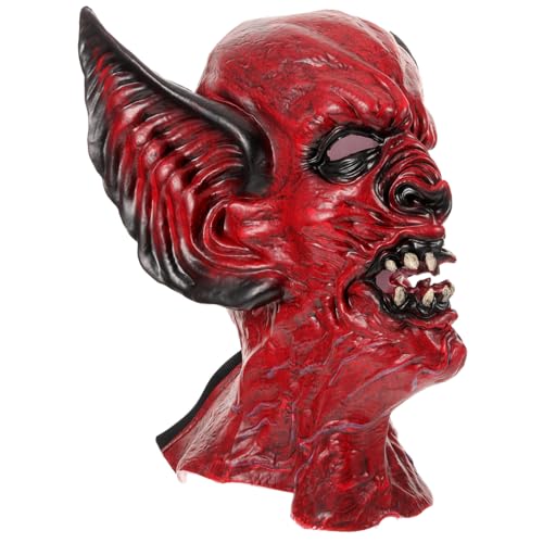 SOIMISS Halloween-fledermaushaube Halloween-party-maske Gruseliger Halloween-kopf Halloween-horror-maske Gruselige Cosplay-maske Gruselige Vollkopfmaske Gruselige Halloween-kopfmaske Rp von SOIMISS