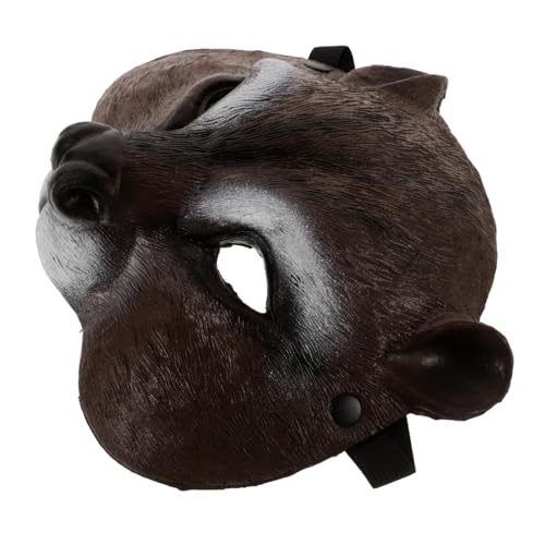 SOIMISS Halloween-tiermasken Wolfsmaske Maskerade Fuchsmaske Horror-maske Halloween-fuchsmaske Halloween-party-kostüm Halbgesichtsmaske Maske Verkleiden Lustige Halloween-maske Pu-schaum von SOIMISS