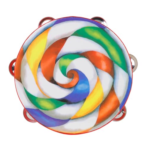 SOIMISS Handtrommel Bunte Einreihige Handtrommel Musikinstrument Frühpädagogisches Musikspielzeug für Kleinkinder zum Greifen und Schütteln SOIMISS Handtrommel Bunte Einreihige Handtrommel Musikinstrument Frühpädagogisches Musikspielzeug für Kleinkinder zum Greifen und Schütteln von SOIMISS