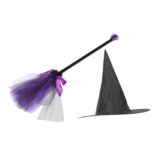 SOIMISS Hexenhut und Besen Fasching Hexenkostüm Zubehör Leicht Halloween Party Foto Requisit für Frauen und Zauberer SOIMISS Hexenhut und Besen Fasching Hexenkostüm Zubehör Leicht Halloween Party Foto Requisit für Frauen und Zauberer von SOIMISS