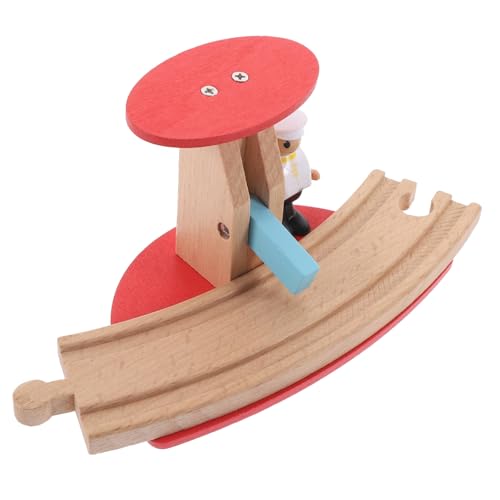 SOIMISS Holz Eisenbahn Zubehör Holz Schienen Straßensperre Bahnblock für Modellbau Erweiterungspaket Robust und Leicht für Eisenbahnspielzeug und Szenenbau SOIMISS Holz Eisenbahn Zubehör Holz Schienen Straßensperre Bahnblock für Modellbau Erweiterungspaket Robust und Leicht für Eisenbahnspielzeug und Szenenbau von SOIMISS