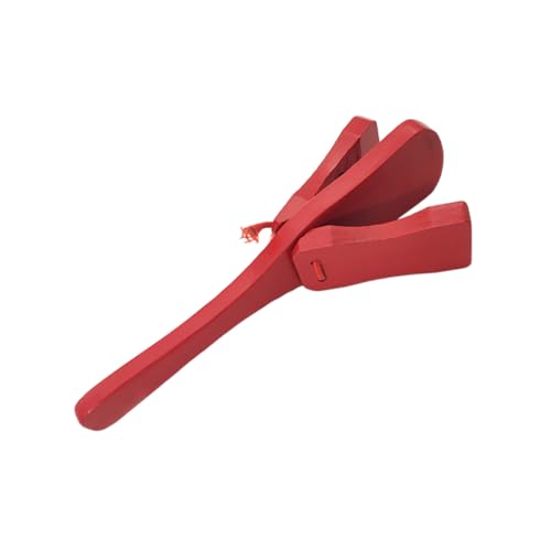 SOIMISS Holz Kastagnetten Rotes Percussion Instrument für Kleinkinder Musik Lernspielzeug Motorik Rhythmus und Früherziehung Handspielzeug für Mädchen und Jungen SOIMISS Holz Kastagnetten Rotes Percussion Instrument für Kleinkinder Musik Lernspielzeug Motorik Rhythmus und Früherziehung Handspielzeug für Mädchen und Jungen von SOIMISS