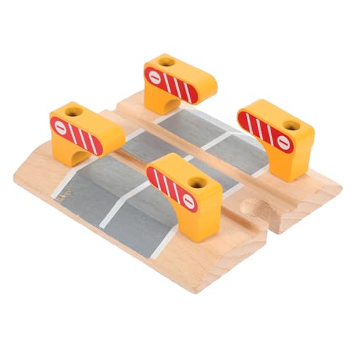 SOIMISS Holzeisenbahn Zubehör Holz Bahnübergang Absperrung Modell DIY Gleissperre für Feinmotorik und Kognitiven Fähigkeiten Stabiles Realistisches Holzmaterial SOIMISS Holzeisenbahn Zubehör Holz Bahnübergang Absperrung Modell DIY Gleissperre für Feinmotorik und Kognitiven Fähigkeiten Stabiles Realistisches Holzmaterial von SOIMISS