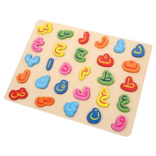 SOIMISS Holzpuzzle Arabisches Alphabet Lernspielzeug Mittelgroß Robust Abwischbar Fördert Kognitive Fähigkeiten und Feinmotorik für Vorschulkinder und Spielerisches Lernen SOIMISS Holzpuzzle Arabisches Alphabet Lernspielzeug Mittelgroß Robust Abwischbar Fördert Kognitive Fähigkeiten und Feinmotorik für Vorschulkinder und Spielerisches Lernen von SOIMISS