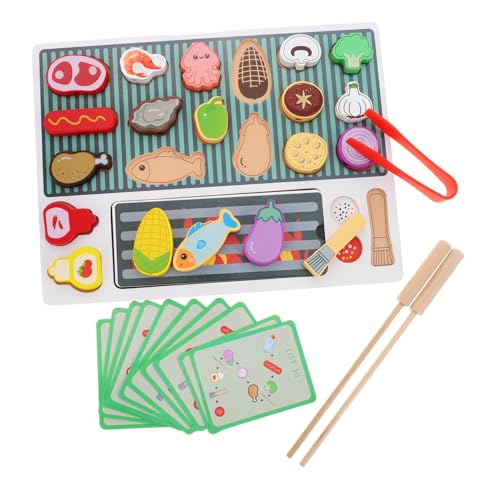 SOIMISS Holzspielzeug Grillset für Authentischem Grill und BBQ Lebensmitteln Interaktives Rollenspiel Kochset Kreativität und Motorischen Fähigkeiten Zubehör für Kinderspielküchen und SOIMISS Holzspielzeug Grillset für Authentischem Grill und BBQ Lebensmitteln Interaktives Rollenspiel Kochset Kreativität und Motorischen Fähigkeiten Zubehör für Kinderspielküchen und von SOIMISS
