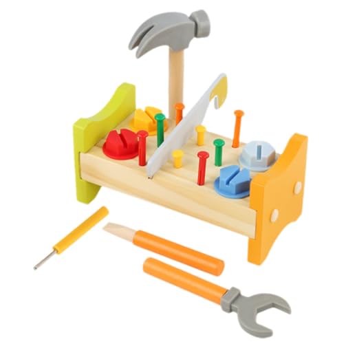 SOIMISS Holzspielzeug Pounding Peg Werkbank mit Hammer für Lernspielzeug Hand Auge koordination Kreativität und Feinmotorik Sicher mit Abgerundeten Kanten Buntes Design für Spielerisches SOIMISS Holzspielzeug Pounding Peg Werkbank mit Hammer für Lernspielzeug Hand Auge koordination Kreativität und Feinmotorik Sicher mit Abgerundeten Kanten Buntes Design für Spielerisches von SOIMISS