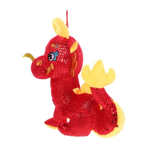 SOIMISS Jahr des Drachen Maskottchen Puppe Plüsch Maskottchen Drache 2024 Jahr des Drachen Puppe Neujahr Drachen Anhänger Dinosaurier Kuscheltier Maskottchen Drache Kuscheltier Pp von SOIMISS