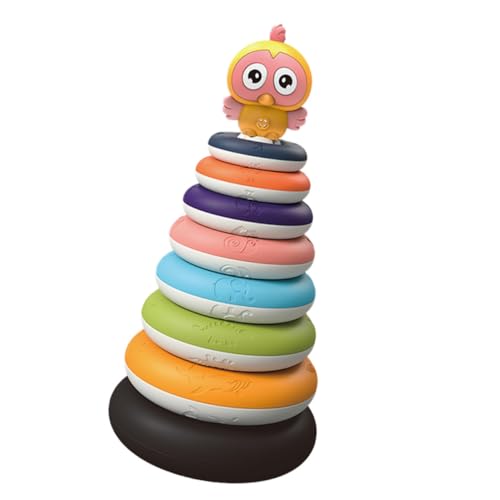 SOIMISS Lernspielzeug Stapelturm für Ab Jahren Pädagogisches Rainbow Ring Hand Auge koordination und Größenwahrnehmung Montessori Stapelspielzeug für Junge Mädchen SOIMISS Lernspielzeug Stapelturm für Ab Jahren Pädagogisches Rainbow Ring Hand Auge koordination und Größenwahrnehmung Montessori Stapelspielzeug für Junge Mädchen von SOIMISS