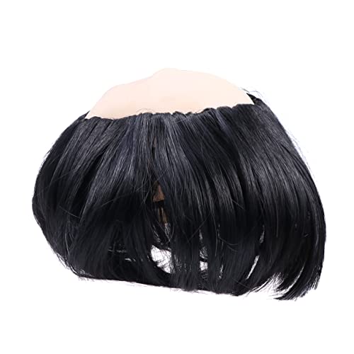 SOIMISS Mann Perücke Bald Wig Monk Wig K Silk Wig Carnival Wig Reusable Wig Costume Party Props Wig for Daily wear Fit Well Wig Happy Atmosphere Wig Bouncy Wig Cosplay-Kopfbedeckung Black von SOIMISS