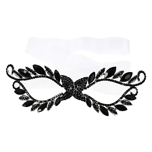 SOIMISS Maske Halloweenkostüm Vintage-Kleidung Party Sensenmann halloween mask hallowen masks augenabdeckung eyepatch augenklappe augenpflaster mouth mask Strasssteine Black von SOIMISS