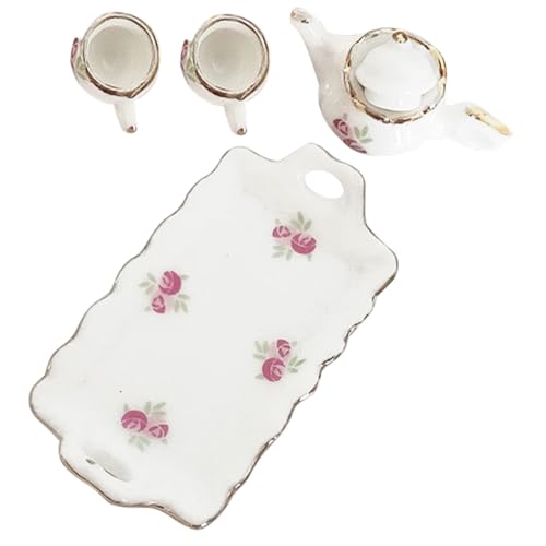 SOIMISS Maßstab Niedliches Teeservice für Puppenhaus Kleines Geschirr für Kinderküche Leichtes und Sicheres Mini Tee Zubehör für Spiel und Dekoration SOIMISS Maßstab Niedliches Teeservice für Puppenhaus Kleines Geschirr für Kinderküche Leichtes und Sicheres Mini Tee Zubehör für Spiel und Dekoration von SOIMISS