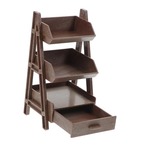 SOIMISS Miniatur Lagiges Regal aus Robustem Kunststoff Platzsparend für Puppenhaus Zubehör Vielseitig Nutzbar für Miniaturen Kinderzimmerdeko und Lernspielzeug Dekoratives Möbelstück in SOIMISS Miniatur Lagiges Regal aus Robustem Kunststoff Platzsparend für Puppenhaus Zubehör Vielseitig Nutzbar für Miniaturen Kinderzimmerdeko und Lernspielzeug Dekoratives Möbelstück in von SOIMISS