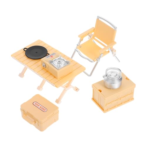 SOIMISS Miniatur Outdoor Camping Spielset mit Klappbarem Stuhl Picknicktisch und Realistischem Spielherd Gelbes Outdoor für Fantasievolles Rollenspiel und Familienaktivitäten SOIMISS Miniatur Outdoor Camping Spielset mit Klappbarem Stuhl Picknicktisch und Realistischem Spielherd Gelbes Outdoor für Fantasievolles Rollenspiel und Familienaktivitäten von SOIMISS