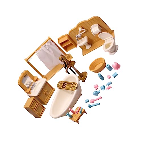 SOIMISS Miniatur Toilettenmöbel Detailgetreues Leichtes Material Lebensechte Miniatur Badezimmermöbel für Puppenhaus DIY Dekoration Kindgerechtes Mini Badzimmer Zubehör SOIMISS Miniatur Toilettenmöbel Detailgetreues Leichtes Material Lebensechte Miniatur Badezimmermöbel für Puppenhaus DIY Dekoration Kindgerechtes Mini Badzimmer Zubehör von SOIMISS