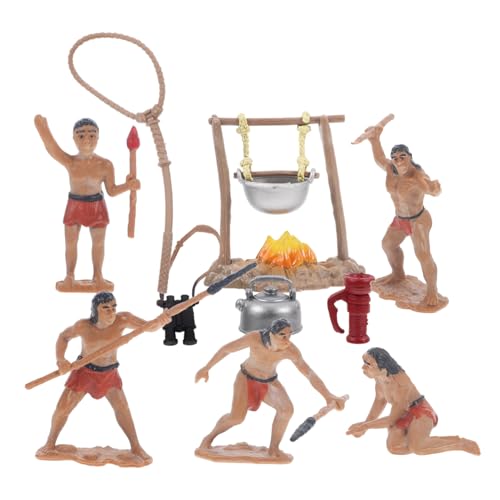 SOIMISS Miniatur Urmenschen Figuren und Survival Werkzeuge Kunststoff Simulation Mikro Landschaft Dekoration für Garten Sandkasten Geburtstagsfeier Basteln und Lernspielzeug SOIMISS Miniatur Urmenschen Figuren und Survival Werkzeuge Kunststoff Simulation Mikro Landschaft Dekoration für Garten Sandkasten Geburtstagsfeier Basteln und Lernspielzeug von SOIMISS