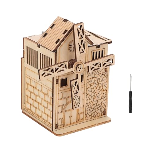 SOIMISS Musikspieluhr Holz Windmühle für Lernspielzeug mit Puzzlefunktion Inklusive Schrauben und Schraubendreher Sicherer Glatter Oberfläche Fördert Logisches Denken und Kreativität SOIMISS Musikspieluhr Holz Windmühle für Lernspielzeug mit Puzzlefunktion Inklusive Schrauben und Schraubendreher Sicherer Glatter Oberfläche Fördert Logisches Denken und Kreativität von SOIMISS