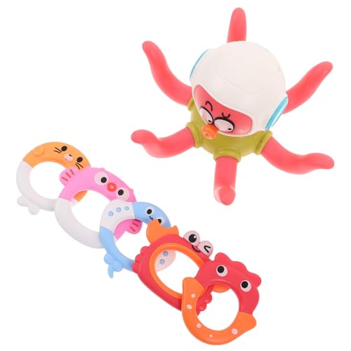 SOIMISS Octopus Schwimmtier Ringwurfspiel Babysicheres Wasserspielzeug für Badewanne Pool und Outdoor Hautfreundlich mit Glatten Kanten Kompakt und Vielseitig für Spaß SOIMISS Octopus Schwimmtier Ringwurfspiel Babysicheres Wasserspielzeug für Badewanne Pool und Outdoor Hautfreundlich mit Glatten Kanten Kompakt und Vielseitig für Spaß von SOIMISS