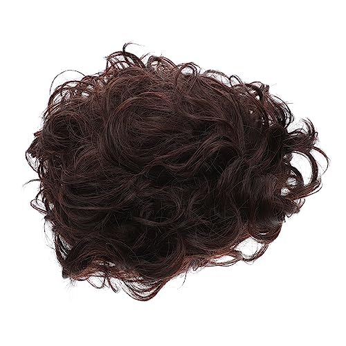 SOIMISS Perücke Party-Haar-Accessoire Künstliche Kurze Haare Mann Haarteil Männer Dekoratives Haarteil Synthetisches Haarteil Cosplay-Kopfbedeckung Black Hochtemperaturdraht von SOIMISS