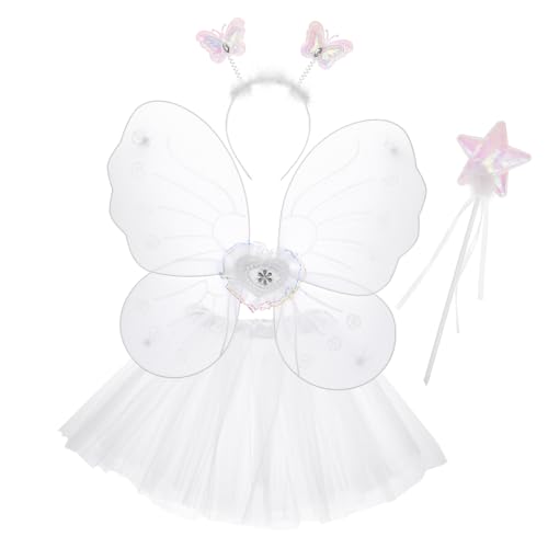 SOIMISS 1 Set Festival Performance Dress Mit Bezauberndem Fairy Skirt Und Schimmernden Engel Flügeln Cosplay Kostü Für Und Erwachsene Ideal Für Partys Und Festlichkeiten von SOIMISS