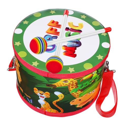 SOIMISS Snare Drum mit Drumsticks Lernmusikinstrument für Kleinkinder Doppelseitiges Cartoon Design Verstellbarer Tragegurt Fördert Rhythmus und Konzentration für Jungen und Mädchen SOIMISS Snare Drum mit Drumsticks Lernmusikinstrument für Kleinkinder Doppelseitiges Cartoon Design Verstellbarer Tragegurt Fördert Rhythmus und Konzentration für Jungen und Mädchen von SOIMISS