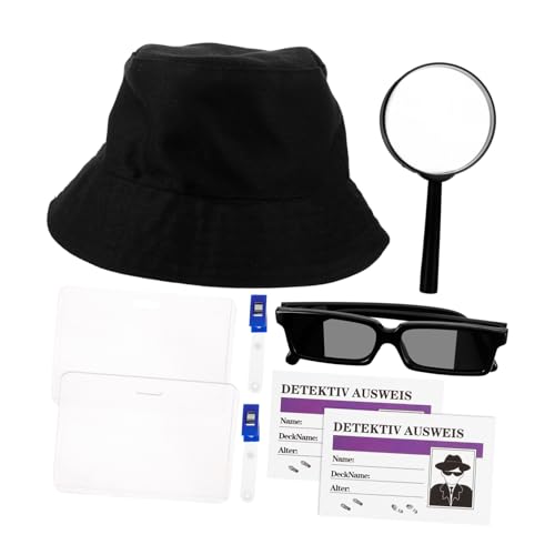 SOIMISS Teiliges Detektiv Cosplay für Erwachsene Hut Brille und Lupe für Halloween Rollenspiele und Mottopartys Langlebige Materialien und Realistisches Design SOIMISS Teiliges Detektiv Cosplay für Erwachsene Hut Brille und Lupe für Halloween Rollenspiele und Mottopartys Langlebige Materialien und Realistisches Design von SOIMISS