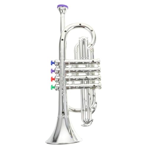 SOIMISS Trompete Leichtes Langlebiges Kunststoff Instrument mit Buntem Design Tragbar für Spiele Feste und Unterhaltung Kreatives Musikinstrument für Kleinkinder und Junge Mädchen SOIMISS Trompete Leichtes Langlebiges Kunststoff Instrument mit Buntem Design Tragbar für Spiele Feste und Unterhaltung Kreatives Musikinstrument für Kleinkinder und Junge Mädchen von SOIMISS