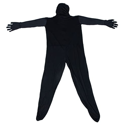 SOIMISS Unsichtbarer Mann Umhang Bodysuit Kostüm Halloween Outfit Body Anzüge Für Halloween Umhänge Kostüm Lustiger Bodysuit Puimey Body Bodysuit Polyester Schwarz von SOIMISS