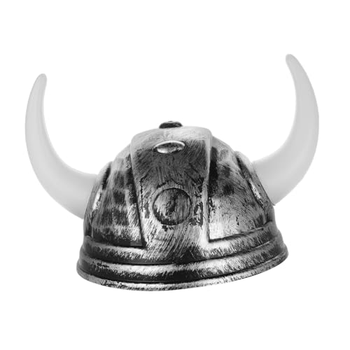 SOIMISS Viking Helm mit Hörnern Party Ox Horn Hat Silberfarbener Antiker Römischer Kriegerhut für Maskenbälle und Themenpartys Vielseitiges Festivalzubehör Bequemer Sitz SOIMISS Viking Helm mit Hörnern Party Ox Horn Hat Silberfarbener Antiker Römischer Kriegerhut für Maskenbälle und Themenpartys Vielseitiges Festivalzubehör Bequemer Sitz von SOIMISS