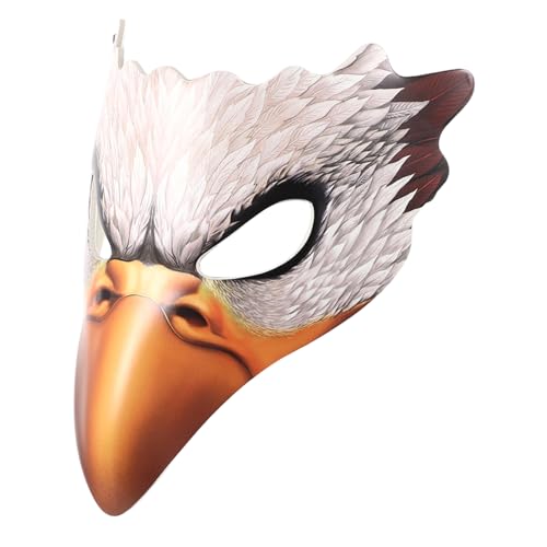 SOIMISS Weiße Adlermaske Maskerade Maske Maske Vogel Maske Adlermasken Für Erwachsene Vogel Gesichtsmaske Vogelschnabelmaske Dekorative Maske Halbgesichtsmaske Adler-halloween-kostüm Pu von SOIMISS