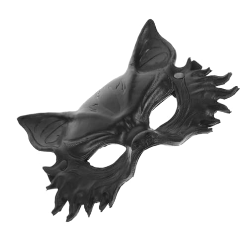 SOIMISS Wolfsmaske Halloween-kostüme Für Herren Lustige Halloween-maske Maske Karneval Wolf-diy-maske Wolf Kostüm Tiergesichtsmaske Halloween-kostümmasken Maske Für Halloween Pu Black von SOIMISS