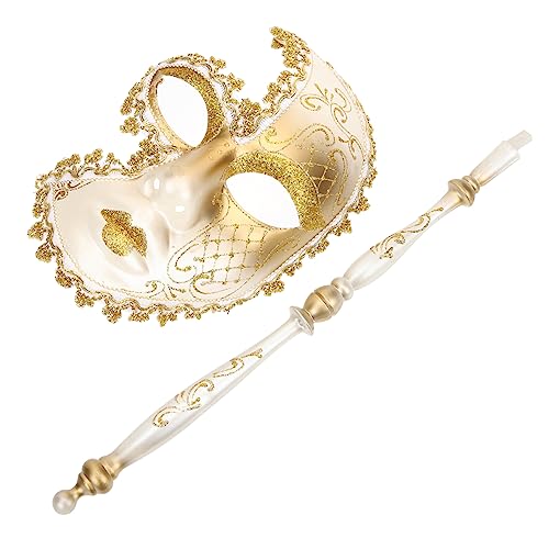 SOIMISS goldene Maskerademaske für Frauen halloween masquerade schlüpfeier karnawal Maskenball Maskerade Masken Party schmücken Maskerade-Maske für Frauen tragbare Maskerademaske Plastik von SOIMISS