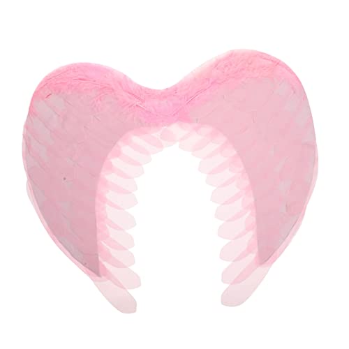 SOIMISS künstliche Federflügel Kostüme Feenflügel Party Flügelumhang aus Filz Engel halloween costume halloween kleidung costume Zubehör für Bühnenauftritte Rollenspielzubehör Rosa von SOIMISS